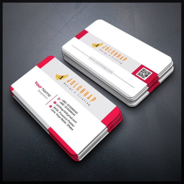 Back To Back Round Cutting Business Card