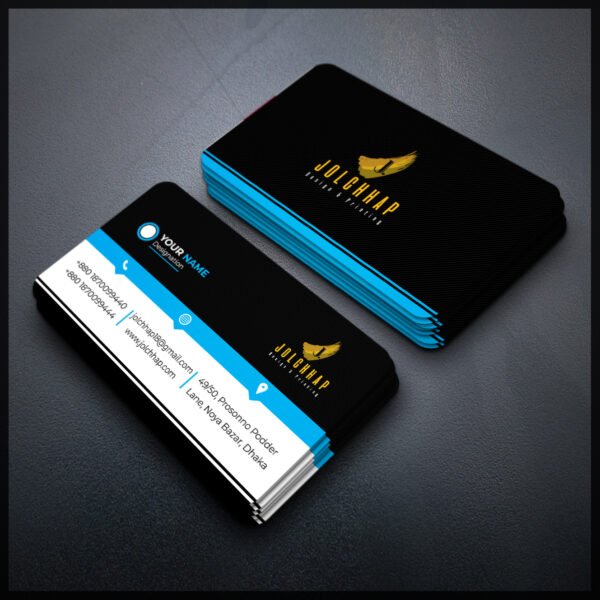 Back To Back Round Cutting Business Card