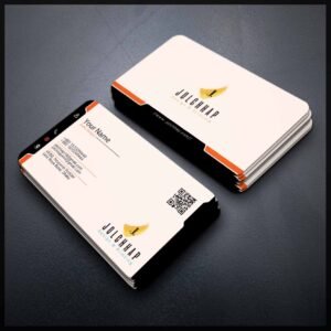 Back To Back Round Cutting Business Card