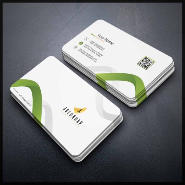 Back To Back Round Cutting Business Card