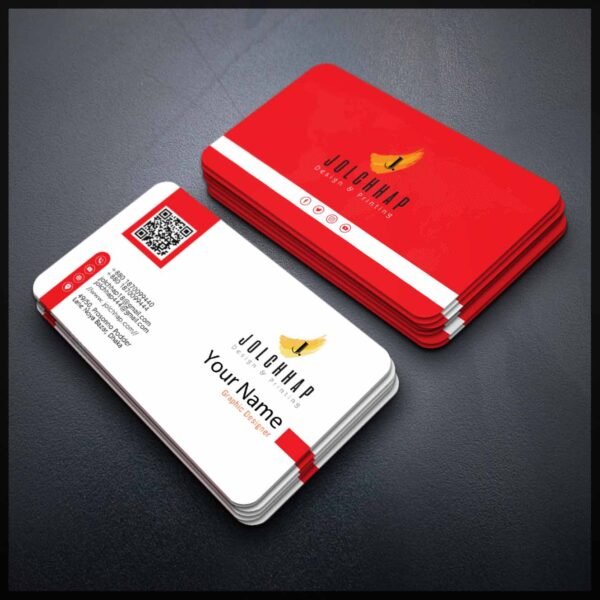 Back To Back Round Cutting Business Card