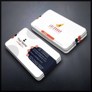 Back To Back Round Cutting Business Card