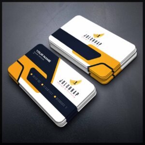 Back To Back Round Cutting Business Card