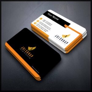 Back To Back Round Cutting Business Card