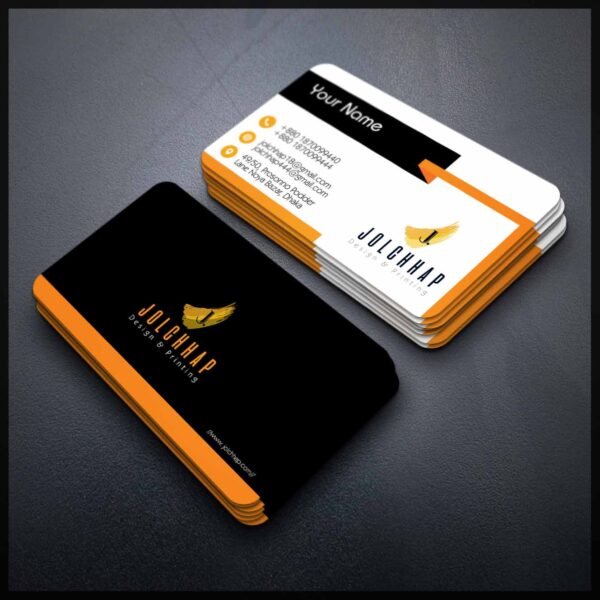 Back To Back Round Cutting Business Card