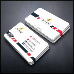 Back To Back Round Cutting Business Card