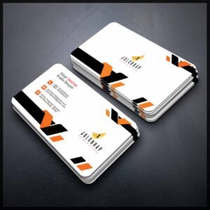 Back To Back Round Cutting Business Card