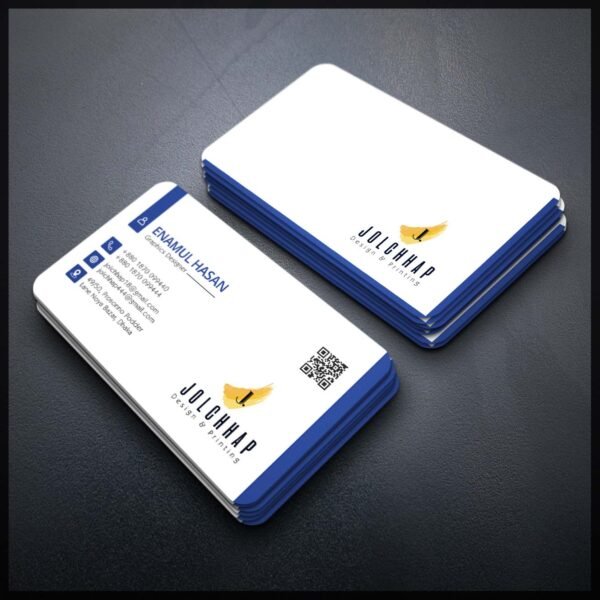 Back To Back Round Cutting Business Card