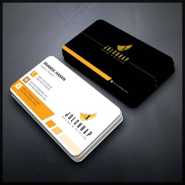 Back To Back Round Cutting Business Card