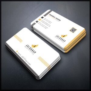 Back To Back Round Cutting Business Card