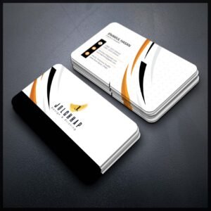 Back To Back Round Cutting Business Card