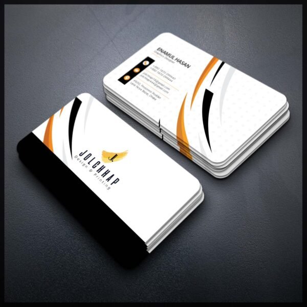 Back To Back Round Cutting Business Card