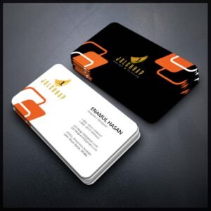 Back To Back Round Cutting Business Card
