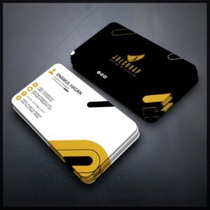 Back To Back Round Cutting Business Card