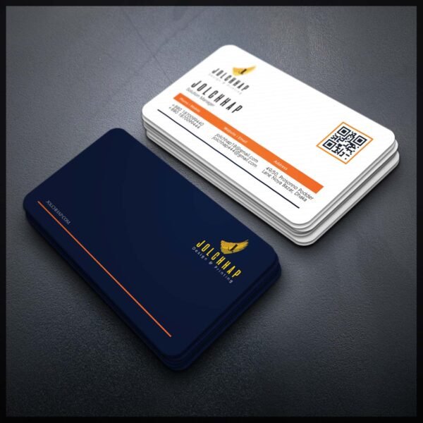 Back To Back Round Cutting Business Card