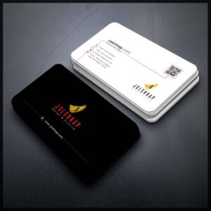 Back To Back Round Cutting Business Card