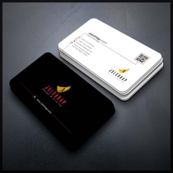 Back To Back Round Cutting Business Card